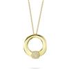 Boccadamo Collana Boccadamo Bronzo Placcato Oro Gold Cerchio Pavè Zirconi _XGR749D