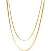 Does not apply ® Collana Two Layers, Collana a Due Strati Da Donna in Acciaio Inossidabile, Col