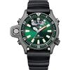 Citizen Orologio Citizen Uomo Acciaio Silicone Nero Promaster Diver's Verde _JP2007-17X