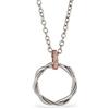Boccadamo Collana Boccadamo Donna Bronzo Argento Pendente Cerchio Pavè di Zirconi _XGR698