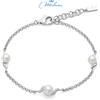 Miluna Bracciale Miluna Donna Argento 925 Perle e Topazio Bianco _PBR3796