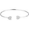 Morellato Bracciale Rigido Morellato Nobile SAZK06 Bracelet Donna Argento Zirconi Cuore