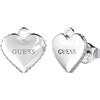 GUESS Orecchini Guess Donna Acciaio Argentato Forma Cuore Zirconi Bianchi _JUBE02231JW