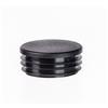 EMFA Tappo alettato tondo 28 mm Nero 5 pezzi - Tappi a lamelle rotondi 28mm per