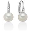 miluna Orecchini Miluna Donna Oro Bianco 18 kt Monachina Perle e Diamanti _PER2784