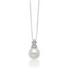 Miluna Collana Miluna Donna Oro Bianco 18 Kt Perla e Diamanti _PCL6680