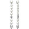 miluna Orecchini Miluna Donna Argento 925 Pendente Perle 4-4,5 e Boule Ovali _PER2793B