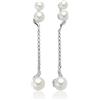 miluna Orecchini Miluna Donna Argento 925 Perle 4-4,5 Pendenti Topazio _PER2939
