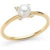 Miluna Anello Miluna Donna Oro Giallo 9kt Perla Vera e Diamanti _PLI1688X
