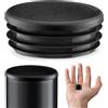 EMFA Tappo alettato tondo 22 mm Nero 5 pezzi - Tappi a lamelle rotondi 22mm per