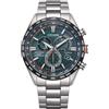 Citizen Orologio Citizen Uomo Titanio Silver Radio Controll. Eco-Drive Verde _CB5946-82X