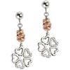 Boccadamo Orecchini Boccadamo Donna Bronzo Argento Pendente Quadrifoglio Zirconi _XOR285