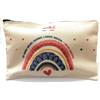 Does not apply Pochette Maestra in Tela Con Arcobaleno E Cuori, Design Italiano Con Scritta Un
