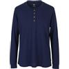 LEVI'S T-Shirt Uomo Relaxed L Manica Lunga Colletto Bottoni Blu Scuro Cotone