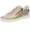 Geox Blomiee - Sneakers Traspiranti In Pelle Oro - Taglia 38 [24.7cm] Scarpe