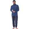 Karel Pigiama UOMO invernale CORAL fleece vestaglia KAREL manica lunga PILE 10 colori