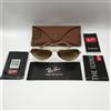 Aviator Ray Ban RB3025 Aviator Large Metal 58mm Sunglasses Gold/Gradient Brown Polarized