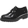 Valleverde Stringate In Pelle Vernice Nero - Donna Scarpe Stringate