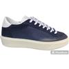 D.A.T.E. D.a.t.e scarpa uomo levante pelle canvas blu 41 44