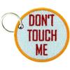 Portachiave Chiavi Ricamo Toppa Motociclista Morale Don'T Touch Me Vintage