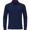 P-CLUB Polo uomo manica lunga tinta unita 100% cotone piquet P-CLUB S M L XL XXL 3XL