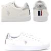 Vedi descrizione US Polo assn marlyn001 white silver sneaker donna stringata