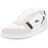Lacoste T-clip - Sneakers In Pelle E Suede Bianco - Uomo Scarpe Sneakers Casual