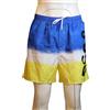 Dsquared2 costume uomo sfumato blu giallo logo laterale nuovo e originale