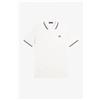 Fred Perry Polo Manica Corta Slim Fit Bianco - Taglia XXXL Abbigliamento Uomo