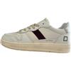 D.A.T.E. D.a.t.e scarpe donna court 2.0 vintage white bordeaux 36 37 38 39 40