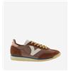 CRIME LONDON Victoria scarpe donna saturno nylon camoscio marrone 36 37 38 39 40