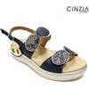 Cinzia Soft Sandalo Donna Con Fasce a Strappo Sottopiede Estraibile IO20687 Blu