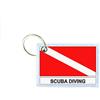Porte Chiavi Stampato Sub Scuba Immersione Tuffatore Doppio Drapeau
