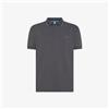Sun 68 Polo Small Stripes On Collar Grigio - Taglia L Abbigliamento Uomo Polo