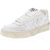 2star Padel Star - Sneakers Platform In Pelle Bianco - Taglia 36 [23.5cm] Scarpe