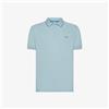 Sun 68 Polo Small Stripes On Collar Azzurro - Taglia L Abbigliamento Uomo Polo