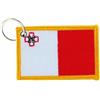 Portachiave Chiavi Chiave Ricamo Toppa Badge Bandiera Malta Maltese