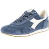 Diadora Heritage Equipe Canvas Stone Wash Blu - Uomo Scarpe Sneakers Sportive