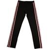 Moncler Pantaloni Bambina Neri con Bande Rosa 12 anni Nuovo e Originale