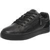 Calvin Klein Jeans Classic Cupsole Zip - Sneakers In Pelle Nero - Taglia 44 [28c
