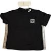 Emporio Armani T-shirt bambino 9 mesi blu logo cotone nuova originale