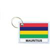Portachiavi Doppia Faccia Bandiera MS Ile Maurice Multicolore In Tessuto