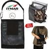Mercatotricolore Borsa Sacca XL Per Raccolta Funghi Castagne Rete Traforata Pieghevole Tracolla