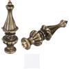uxcell 2 pezzi pernelli lampada 3.4\" con panno pulizia, bronzo