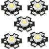 uxcell COB LED Faro Chip Perline 20mm 3.2-3.4VDC 1W 110lm 4000-4500K 5pz