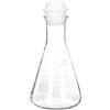 500ml per 3.3 Borosilicate Glass Wide Mouth Erlenmeyer Flask with Stopper, Clear