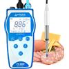 Apera Instruments PH8500-SS - Misuratore di pH per campioni alimentari con funzione di memoria GLP e uscita dati (intervallo di misurazione del pH: da 0 a 14,00)