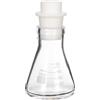 50ml 3.3 Borosilicate Glass Narrow Mouth Erlenmeyer Flask with Stopper, Clear