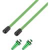 uxcell Tubo antenna plastica 320mm con tappi e supporto (verde, 2 pz) per Fiat