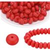 uxcell 110 Perline in Silicone 14mm Lenticchie per Focal, Scarlatto